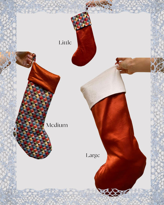 Cuffed Xmas Stocking PDF Pattern (3 Sizes)
