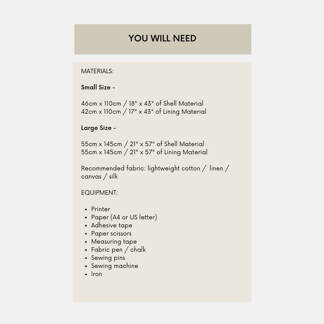 Staple Sling PDF Pattern (2 Sizes)