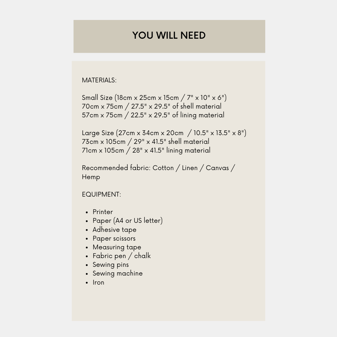 Loop Bag PDF Pattern (2 Sizes)