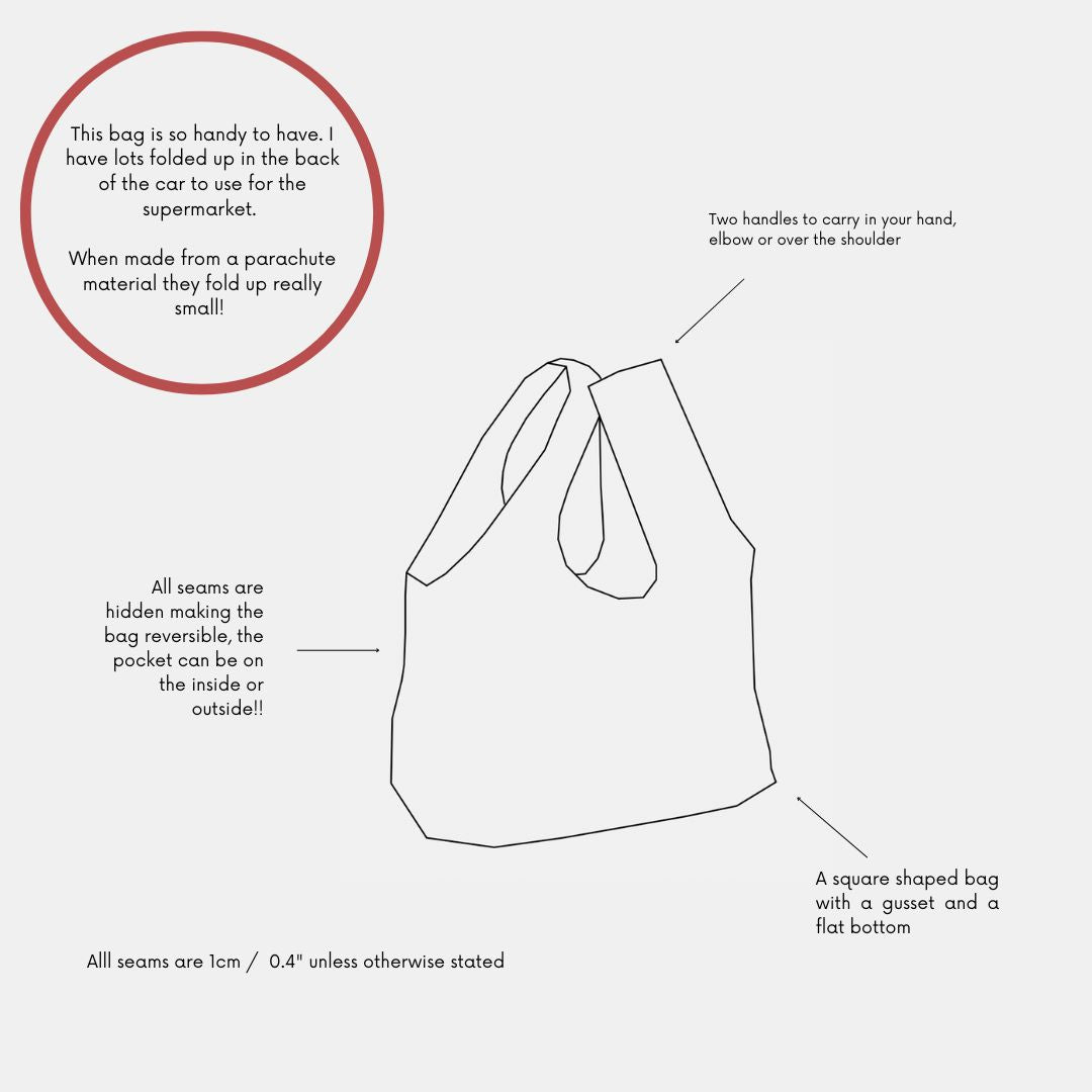 Shopper Bag PDF Pattern (2 Sizes)