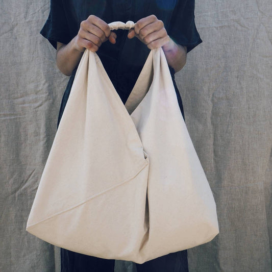 Small and Large Origami Bag PDF Sewing Pattern & Tutorial | Instant Digital Download | Easy Triangle Market Bag | Fun Quick Sewing Project