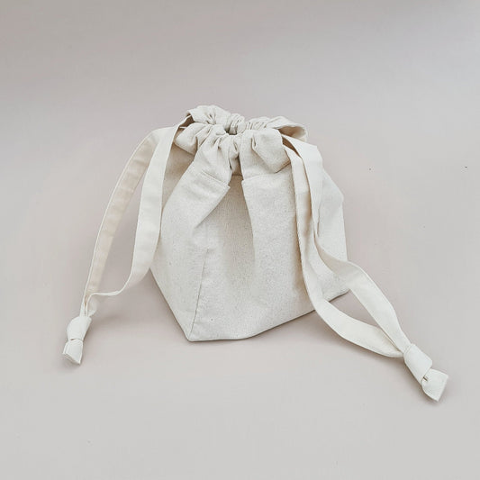 Small & Large Drawstring Pouch | PDF Bag Sewing Pattern and Tutorial | Instant Digital Download | Toiletry Bag | Two Sizes | Make Up Holder