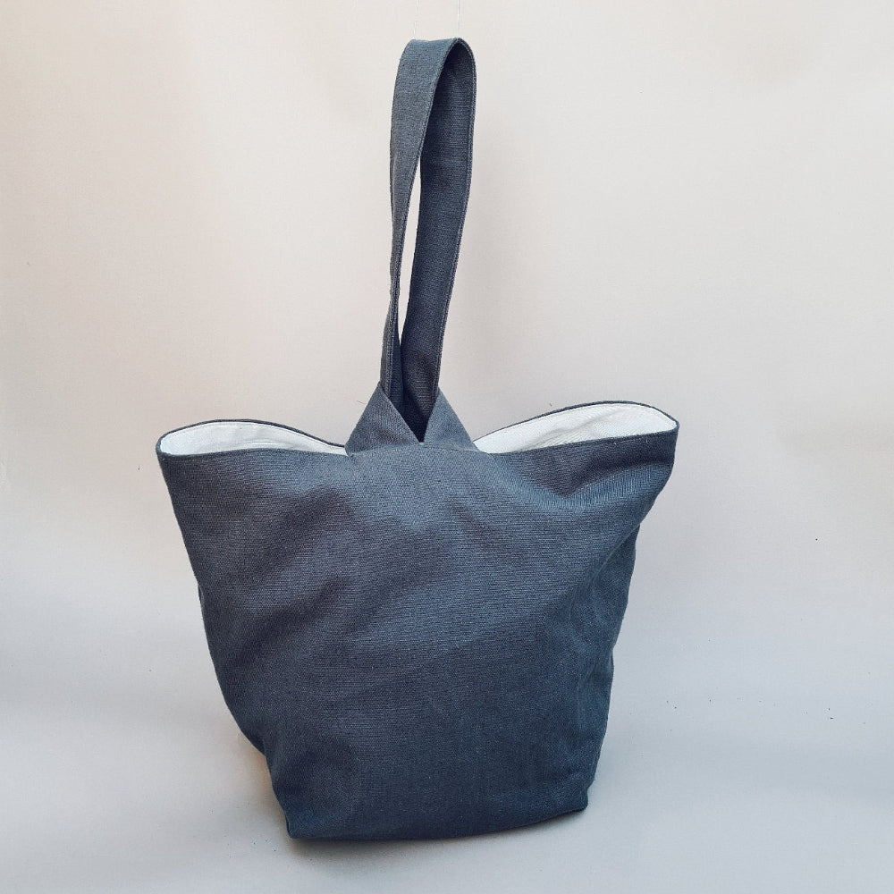 Small & Large Loop Bag | 2 Sizes | Instant Digital Download | Pull Through Closure | Simple Easy Minimal Design | Big Reversible Canvas Bag