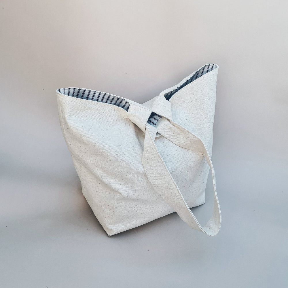 Small & Large Loop Bag | 2 Sizes | Instant Digital Download | Pull Through Closure | Simple Easy Minimal Design | Big Reversible Canvas Bag