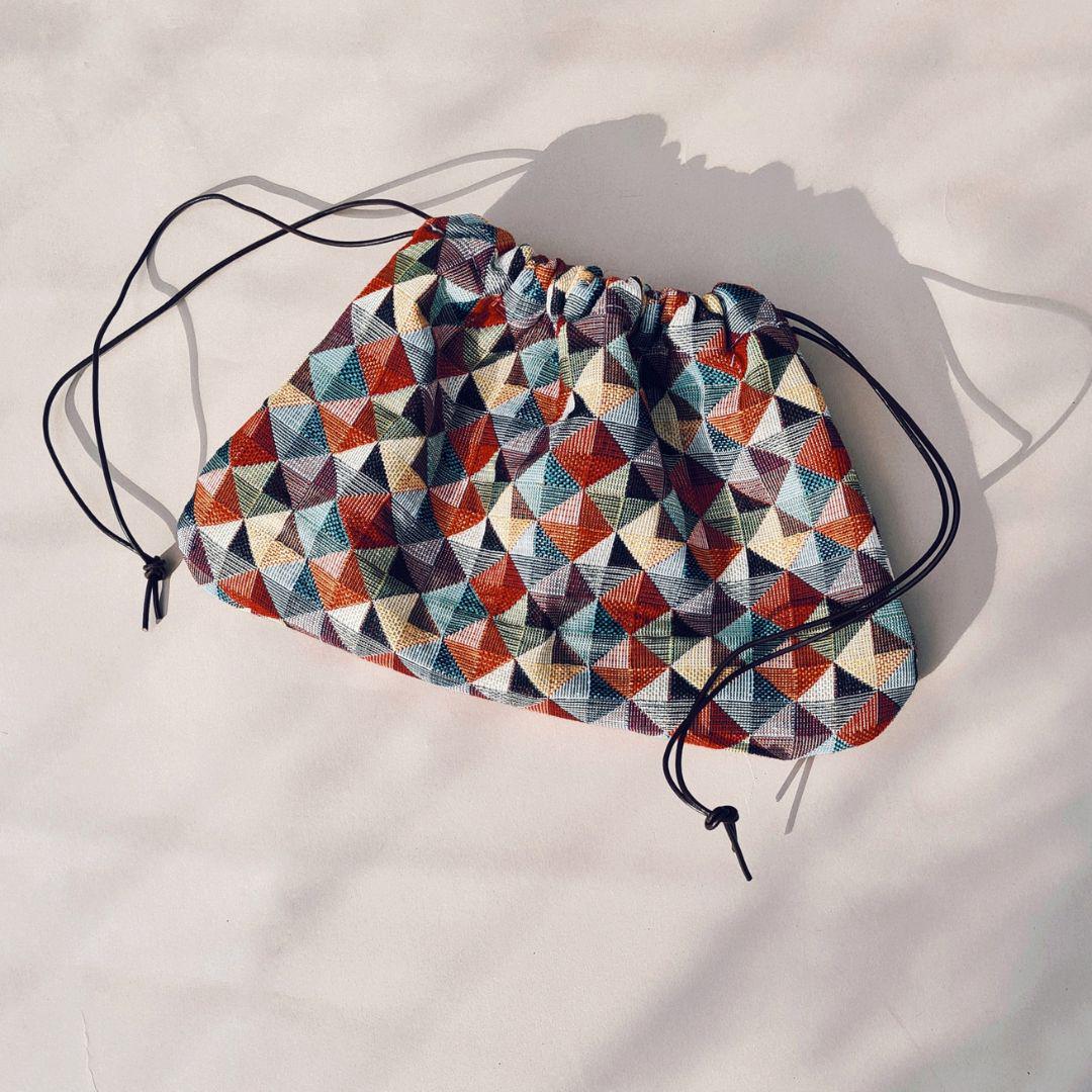 Sadie Drawstring Bag | PDF Sewing Patterns and Tutorial l Instant Digital Download | Small & Large Size | Cute Pouch Purse | Evening Purse