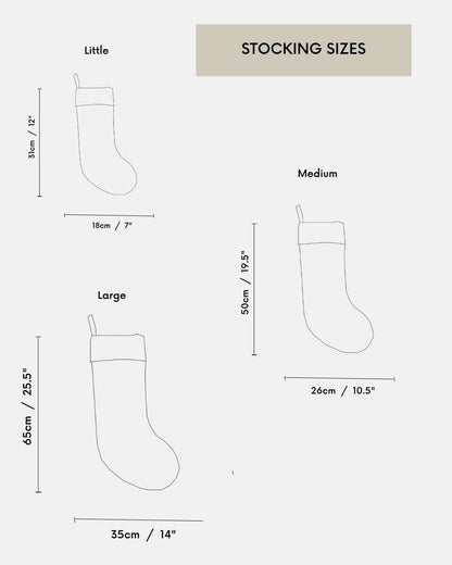 Cuffed Xmas Stocking PDF Pattern (3 Sizes)