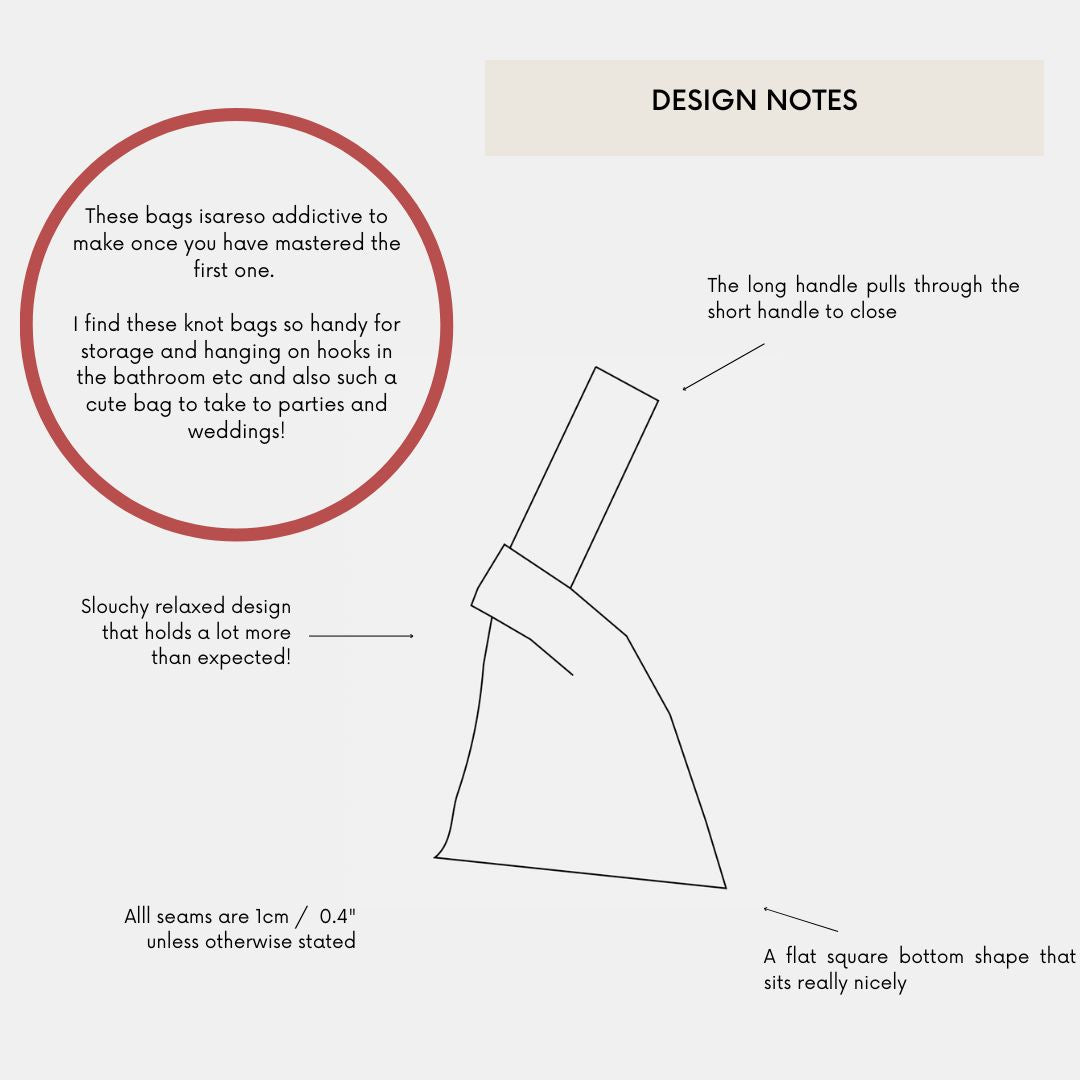 Square Knot Bag PDF Pattern (3 Sizes)
