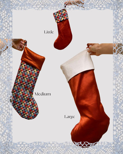 Cuffed Xmas Stocking PDF Pattern (3 Sizes)