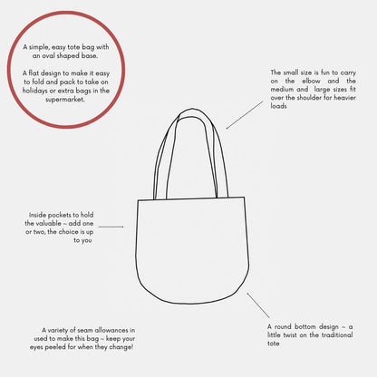 Oval Tote PDF Pattern (3 Sizes)
