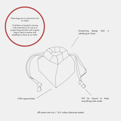 Dumpling Bag PDF Pattern (2 Sizes)