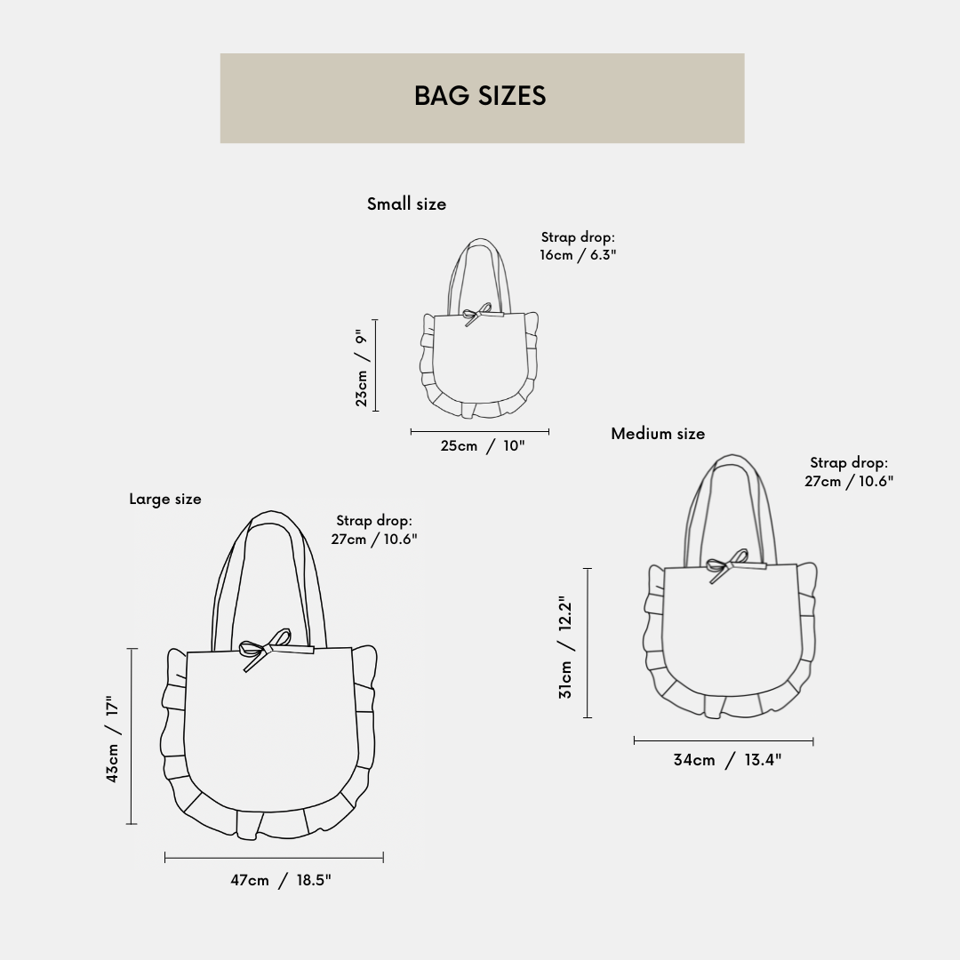 Ruffle Tote PDF Pattern (3 Sizes)