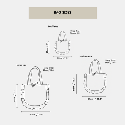 Ruffle Tote PDF Pattern (3 Sizes)
