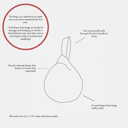 Round Knot Bag PDF Pattern (3 Sizes)