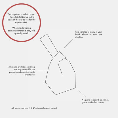 Box Knot Bag PDF Pattern (3 Sizes)