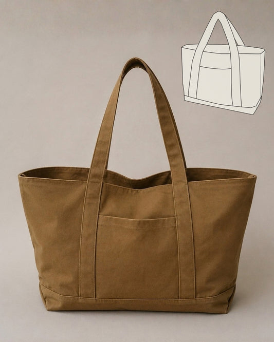 Utility Tote PDF Pattern (2 Sizes)