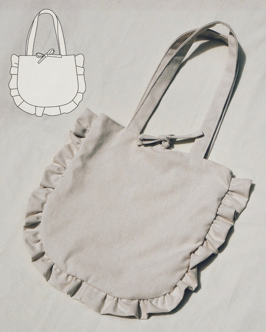 Ruffle Tote PDF Pattern (3 Sizes)