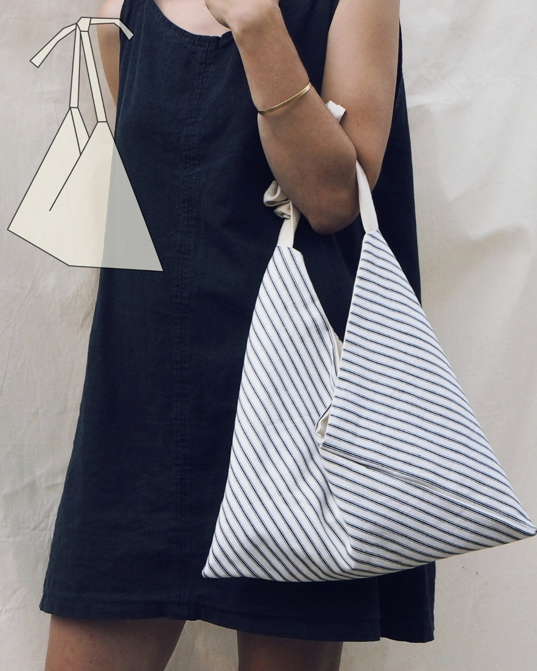 Origami Crossbody Handbag PDF Pattern (2 Sizes)