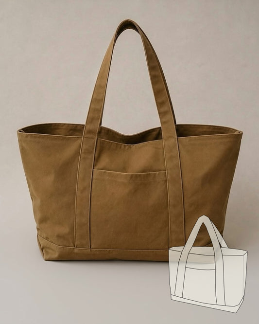 Utility Tote PDF Pattern (2 Sizes)