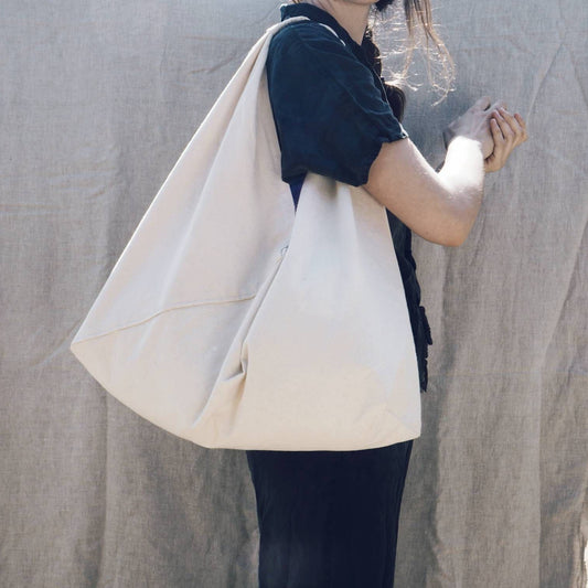 Small and Large Origami Bag PDF Sewing Pattern & Tutorial | Instant Digital Download | Easy Triangle Market Bag | Fun Quick Sewing Project