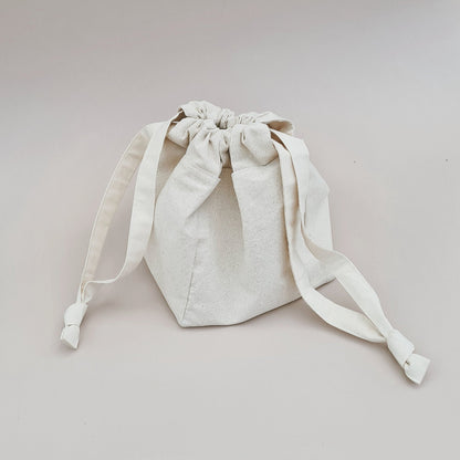 Small & Large Drawstring Pouch | PDF Bag Sewing Pattern and Tutorial | Instant Digital Download | Toiletry Bag | Two Sizes | Make Up Holder