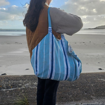 Small & Large Chunky Handle Tote Bag | PDF Sewing Pattern and Tutorial | Instant Digital Download | Easy Fun Sewing | Canvas Bag Pattern